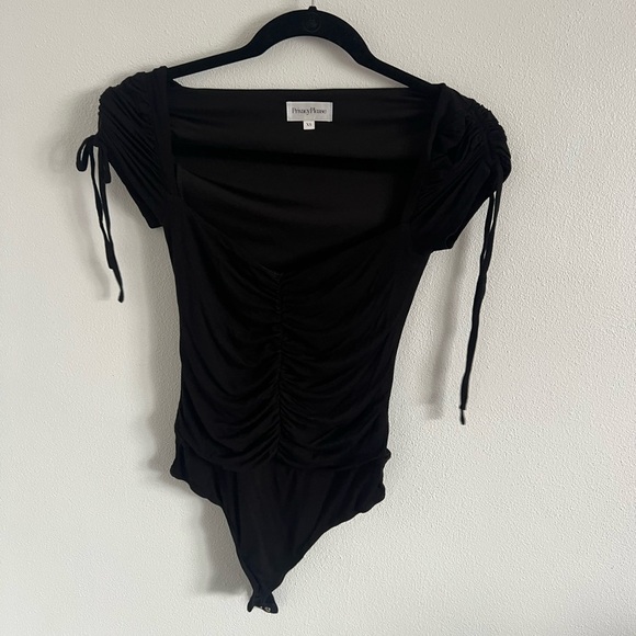 Privacy Please Ruched Bodysuit, size XS - Picture 6 of 6